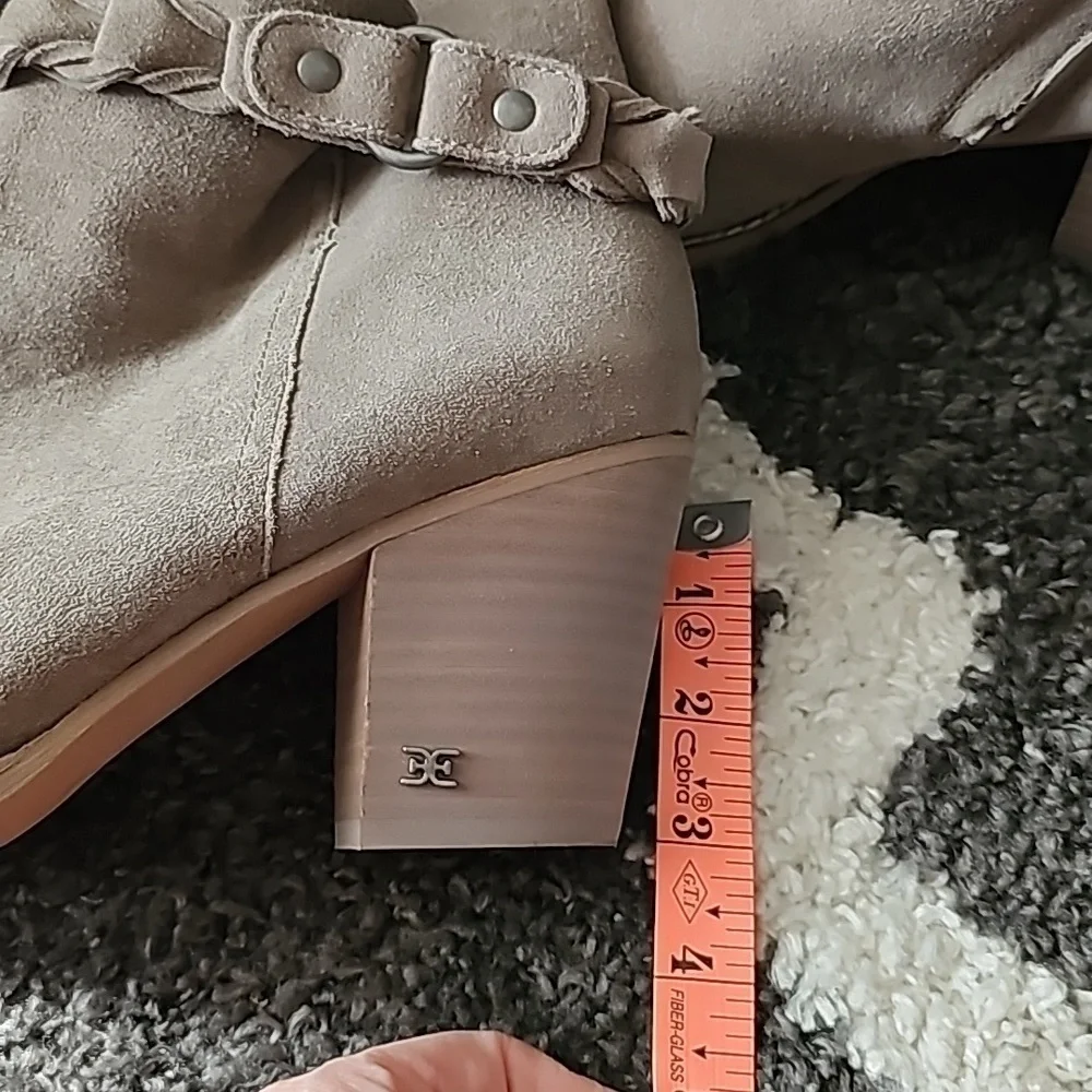 Sam Edelman sz 10 gray tan suede New ankle boots